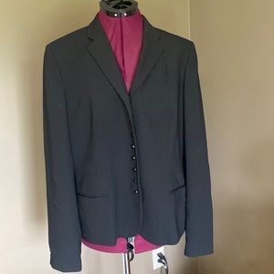 Ralph Lauren Lightweight Black Wool Blazer (Size 14)